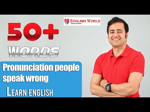 Pronunciation of 50 + words| Vikram Khanna