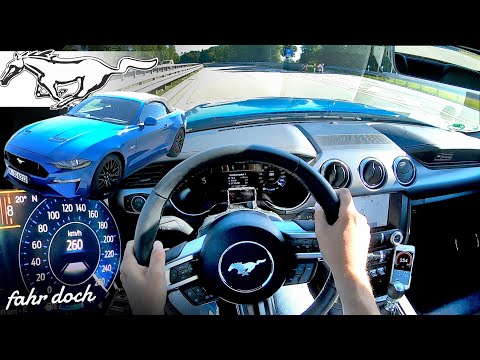 2020 Ford Mustang GT 5.0 Convertible POV | 100-200 km/h | Top speed | Go for it