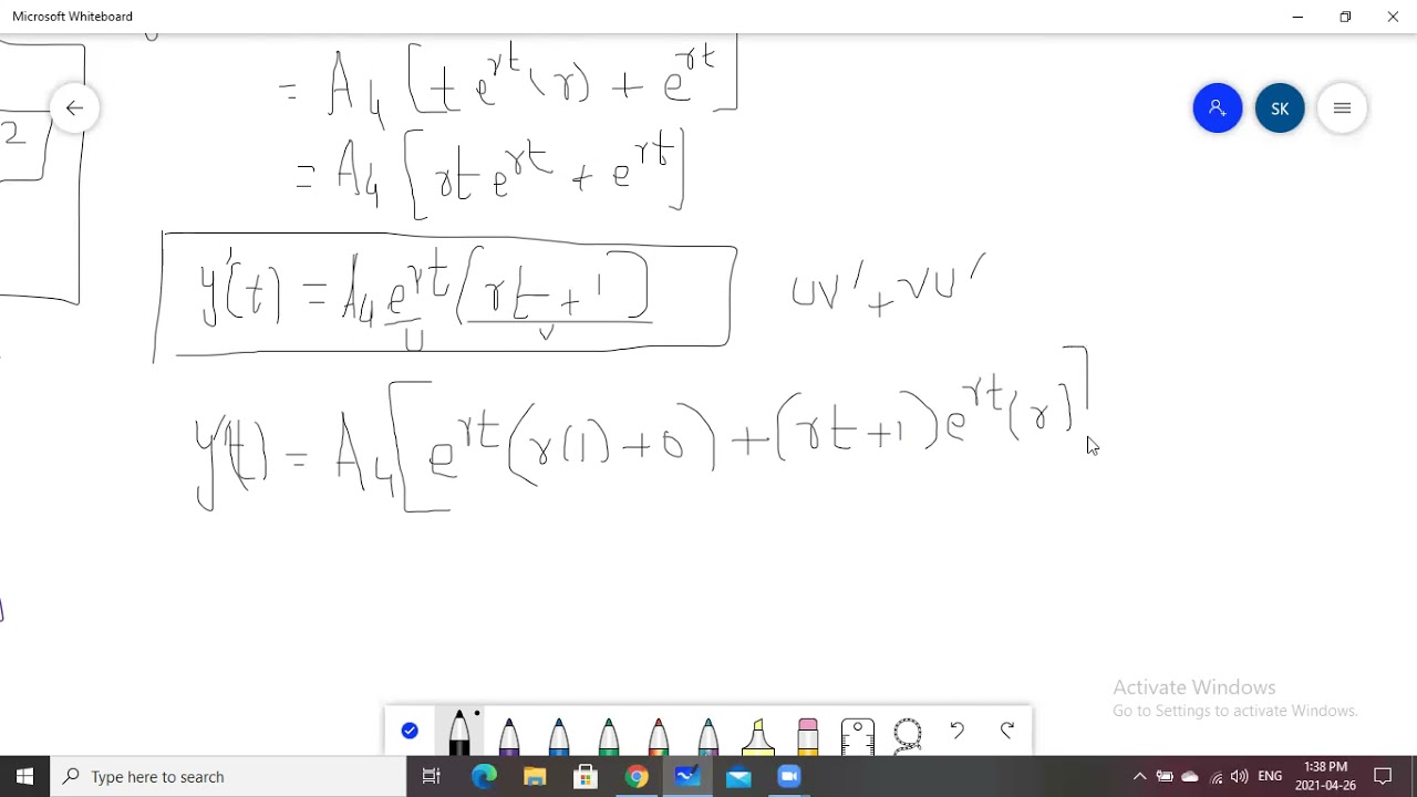 real and repeated roots higher order linear differential equation