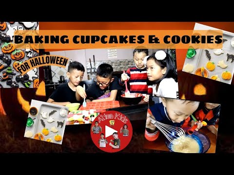 BAKING CUPCAKES for HALLOWEEN with ALIMA KIDS TV