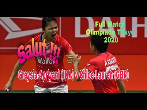 Gresiya apriyani (INA) v Birch smith (GBR) di olimpiade tokyo 2020 bulutangkis