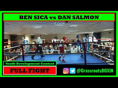 Ben Sica vs Dan Salmon FIGHT OF THE NIGHT) - Youth Development Contest - Guildford City Boxing