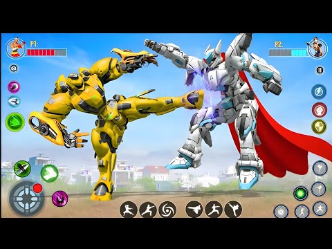 Robot Car Jet Transformation Fighting Game 2025 | Bumblebee Save the City - Android Gameplay