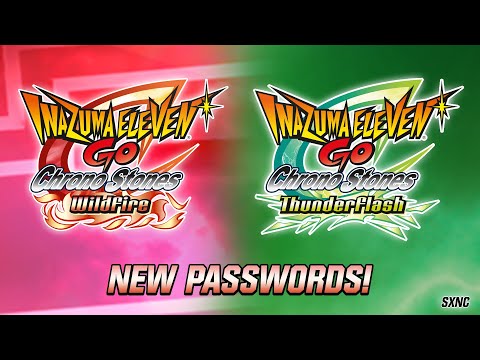 Inazuma Eleven GO Chrono Stones: Passwords