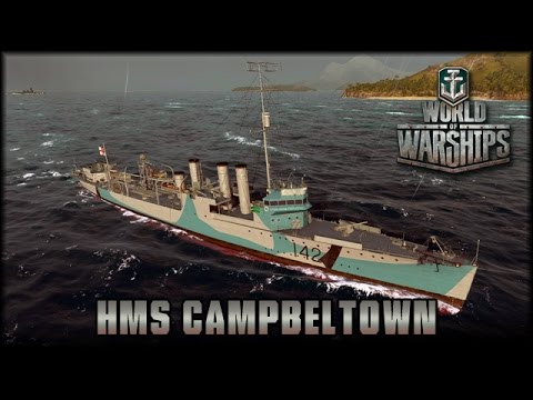 World of Warships - HMS Campbeltown - Premium Zerstörer [ deutsch | gameplay ]