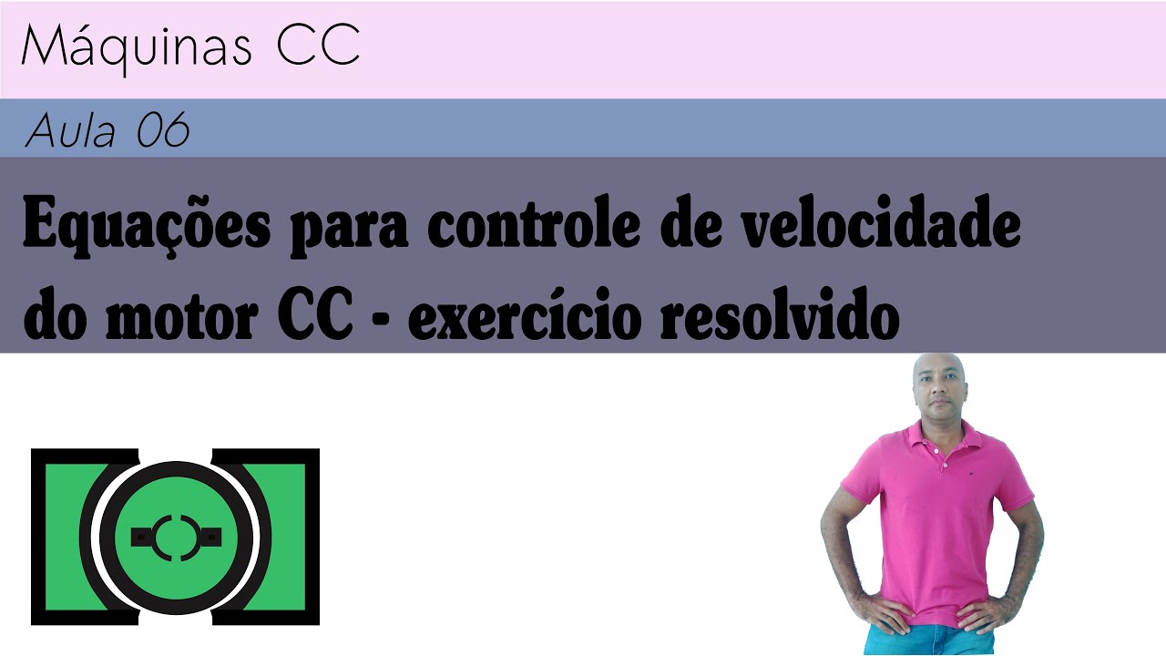 Máquinas CC A06 - Equações para controle de velocidade do motor CC