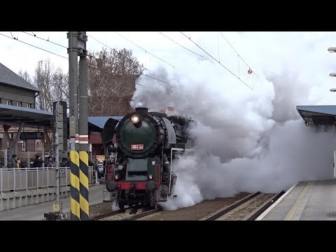 Parní vlak 464.202 Rosnička - Olomouc