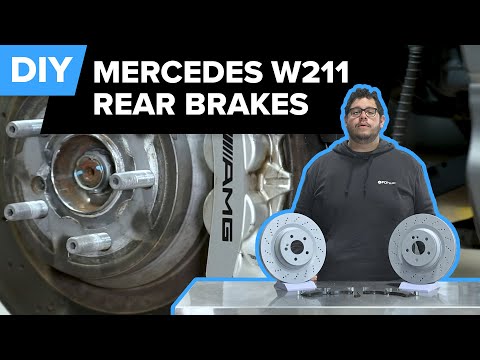 Mercedes E63 AMG Rear Brake Pad & Rotor Replacement DIY(W211 E55 AMG, C219 CLS63 AMG, R230 SL63 AMG)