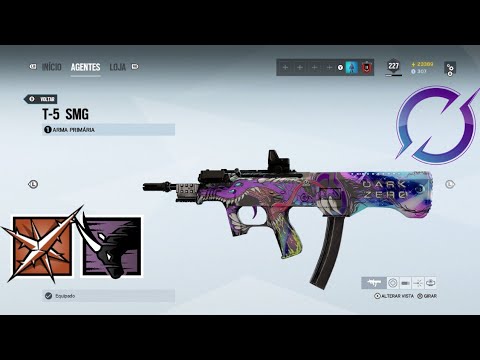 RAINBOW SIX SIEGE - DarkZero Weapon Skin - T-5 SMG Lesion/Oryx Operation Crimson Heist #198
