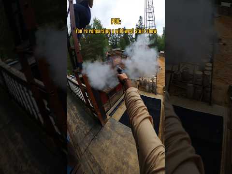 POV: You're rehearsing a wild west stunt show ~~~ #wildwest #western #revolver #rdr2 #reddead #fps