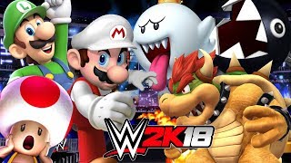 SUPER MARIO ODYSSEY Elimination Chamber WWE 2K18 Gameplay