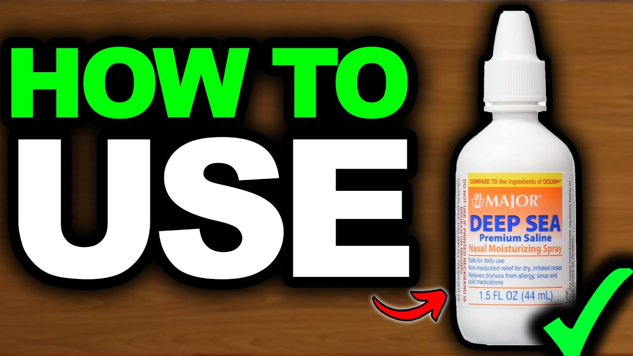 How To Use Deep Sea Premium Saline Nasal Spray Properly - Easy Guide!