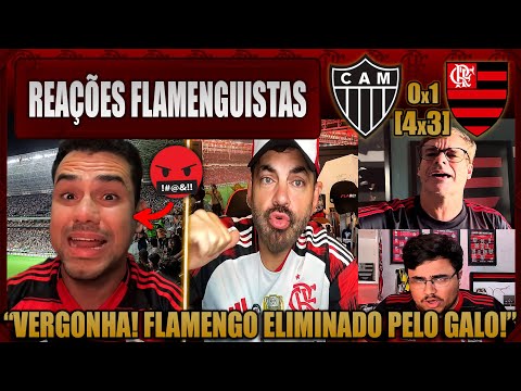 REAÇÕES FLAMENGUISTAS - ATLÉTICO MG 0 (4)x(3) 1 FLAMENGO - ELIMINADO DA COPA DO BRASIL - VAMOS RIR!