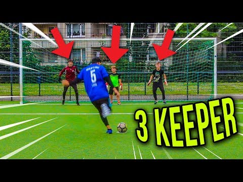 FUßBALL CHALLENGE VS 3 TORHÜTER! *ABONNENTEN BATTLE*