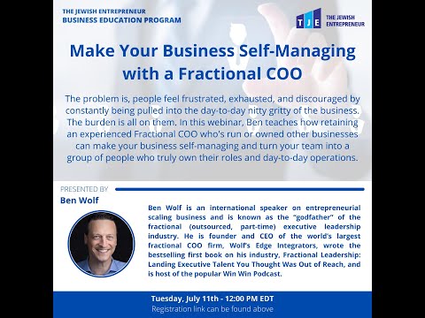 Make Your Business Self-Managing Like a Fractional COO by Ben Wolf
