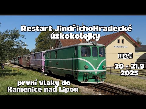 Úzkokolejka JHMD , první vlak v Jindřichově Hradci ,Obrataňka fest, z Jindřichova Hradce do Kamenice