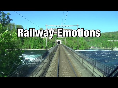 🚆 Cab ride from Schaffhausen over the Rhine Falls to Zurich (Switzerland | S24 Thayngen - Zürich)