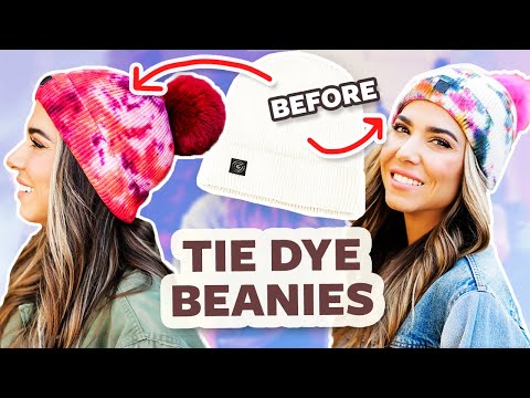 DIY Tie Dye Winter Fashion! (Beanies, Sweatshirts, &...