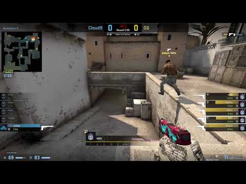 CS:GO POV Demo OG NBK (33/15) vs Cloud9 (de_dust2)