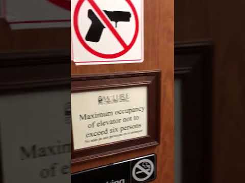 Vintage Otis Traction Elevator -McClure House Hotel - Wheeling