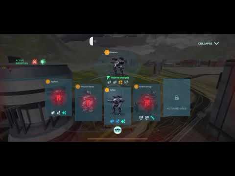 New titan “Newton” with fulgur and tonans WAR ROBOTS