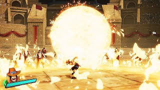 PORTGAS D. ACE Complete Moveset - ONE PIECE Pirate Warriors 4