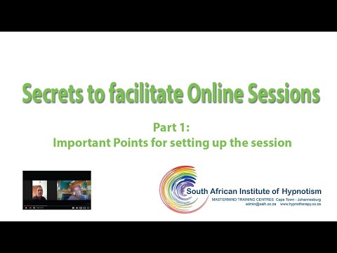 SAIH: Secrets to facilitate online sessions. Part 1 - Important points for setting up!