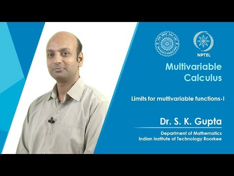 Lecture 02: Limits for multivariable functions-I