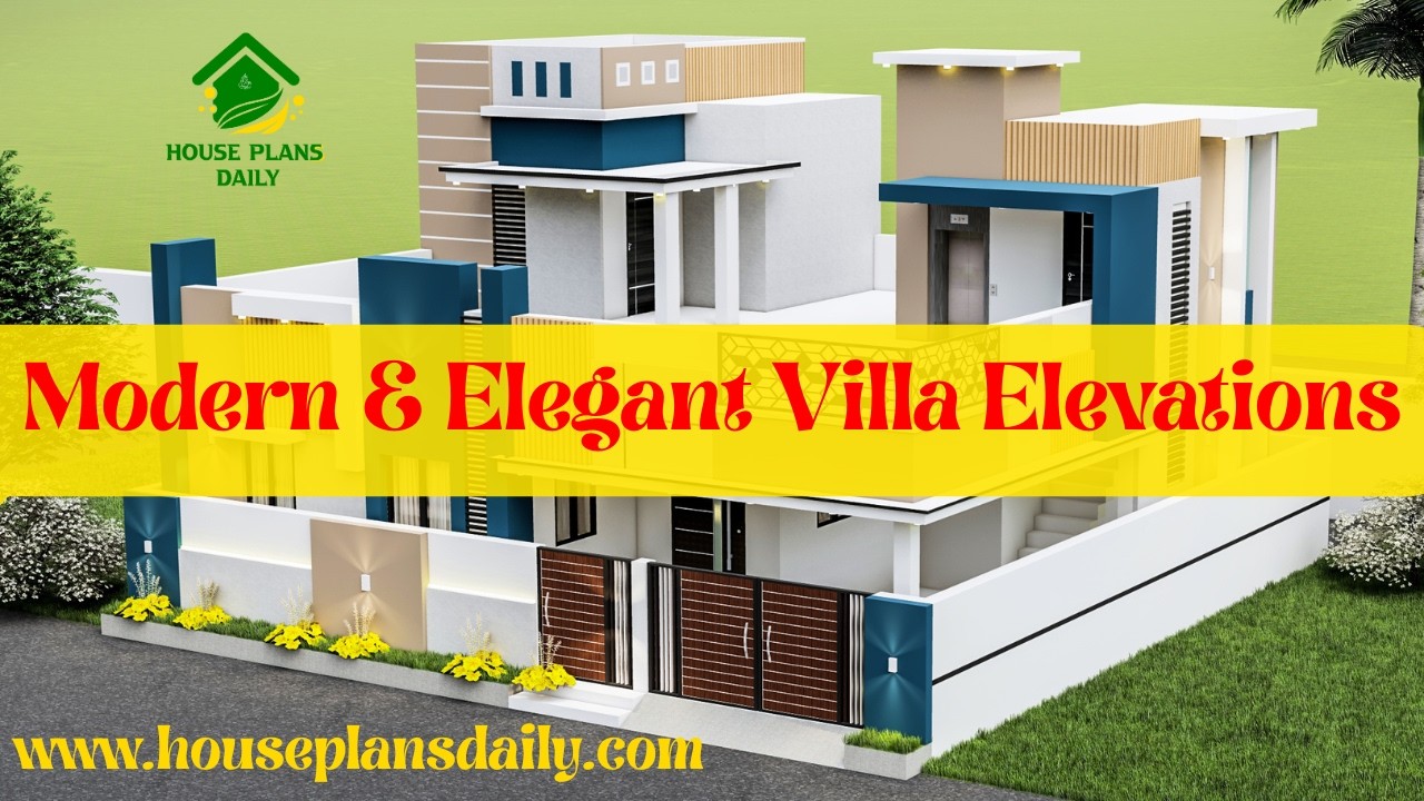Modern and Elegant Villa Elevations