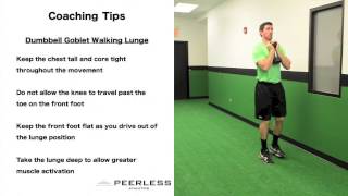 307. Dumbbell Goblet Walking Lunge