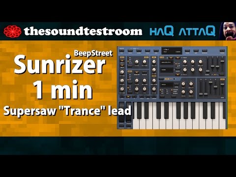 Sunrizer synthesizer for iPad │ Supersaw Trance Lead - haQ attaQ Synth Tweaks 7