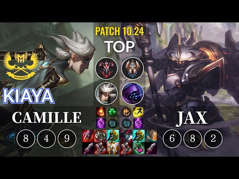GAM Kiaya Camille vs Jax Top - KR Patch 10.24