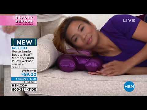 Nurse Jamie Beauty Bear Age Defy Memory Foam Pillow with...