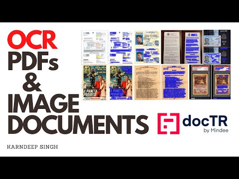 OCR Text from PDFs and Image Documents using docTR | Better than Tesseract OCR | Text Extraction
