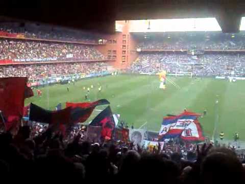 Genoa - Sampdoria 3-1 Cori pre e postpartita