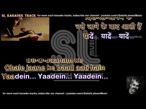 Nagme hain Shikve hain Yaadein yaad aati hain | clean karaoke with scrolling lyrics