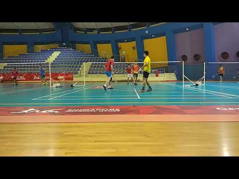 Men's Double -Ryan and Phang vs Malaysian Shuttlers