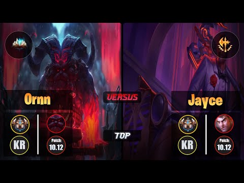 Challenger ORNN [Unsealed Spellbook] (Top) VS  JAYCE - Challenger KR Patch 10.12
