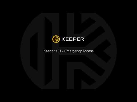 Keeper 101 Emergency Access