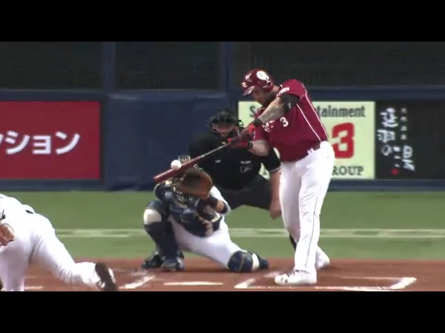 【2回表】2者連続アーチ!! イーグルス・ゴームズがライナーで運ぶ一撃!!2016/3/16 Bs-E