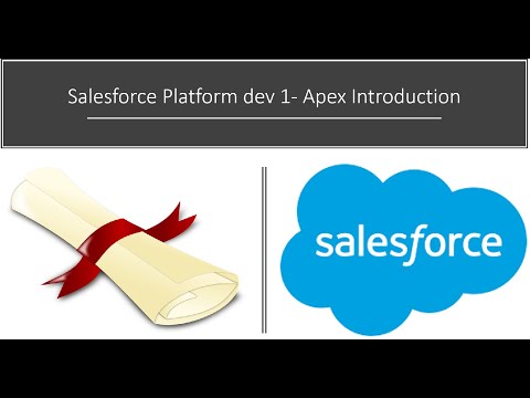 Salesforce Platform dev 1  Apex Introduction
