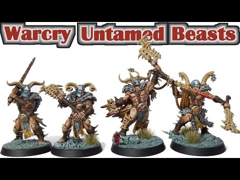 How to paint Untamed Beasts for Warcry by Games Workshop with contrasting colors - Painting Tutorial