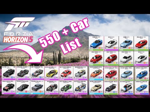 Forza Horizon 5 500+ in game car list is amazing