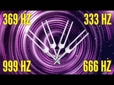 HARNESSING NIKOLA TESLA'S SECRET with 369 Hz + 333 Hz + 666 Hz + 999 Hz Tuning Forks (Alpha)