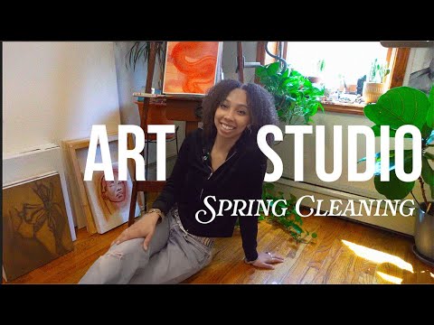 Transforming My At Home Art Studio :: It Needed A Makeover :: My Small NYC Studio Space + TLC