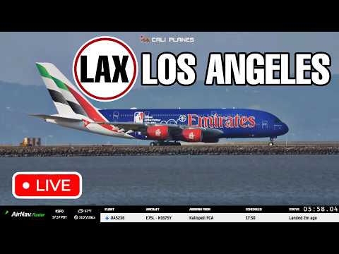 KLAX LIVE | FEB 15 , 2026 | LOS ANGELES INT AIRPORT  LIVE STREAM WEBCAM IRL