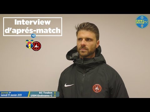 SC Toulon - USM Endoume C, Interview de Grégory POIRIER