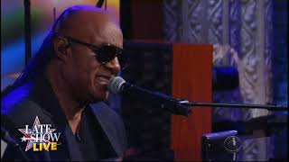 TV Live: Stevie Wonder - "Don't You Worry 'Bout a Thing" (Colbert 2016)