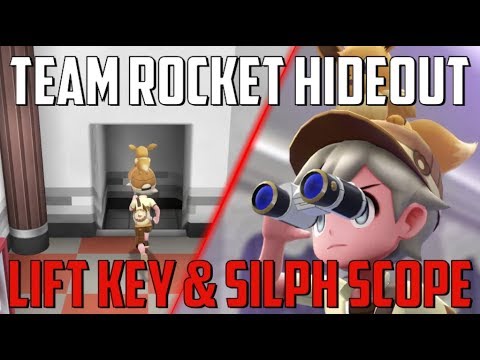 Defeat Team Rocket Hideout Quickly! Lift Key & Silph Scope: Pokemon Let's Go
