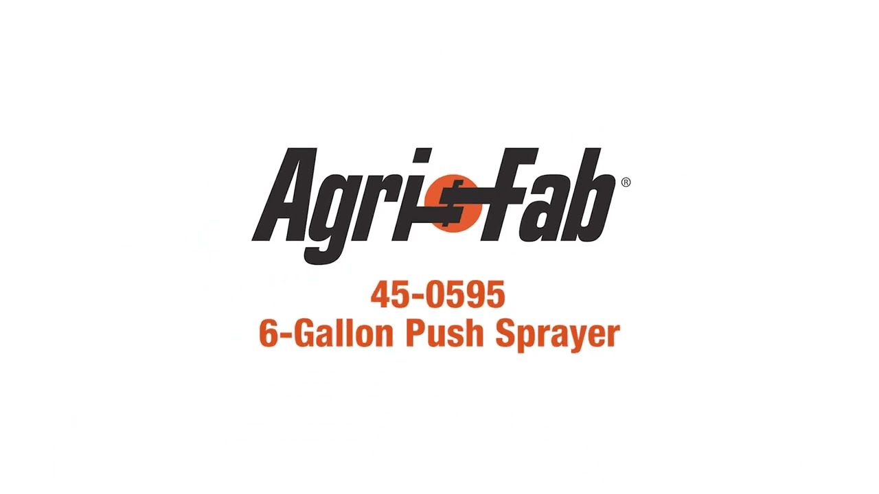 01 Introduction - Agri-Fab 6 Gallon Push Sprayer [45-0595]